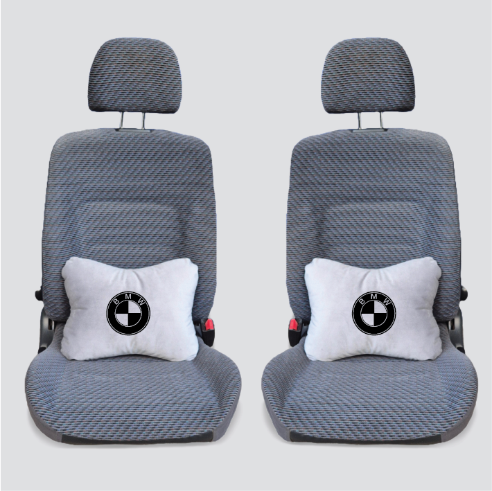 Χειροποίητα μαξιλάρια οσφυϊκής μοίρας BMW - γκρι σουέτ