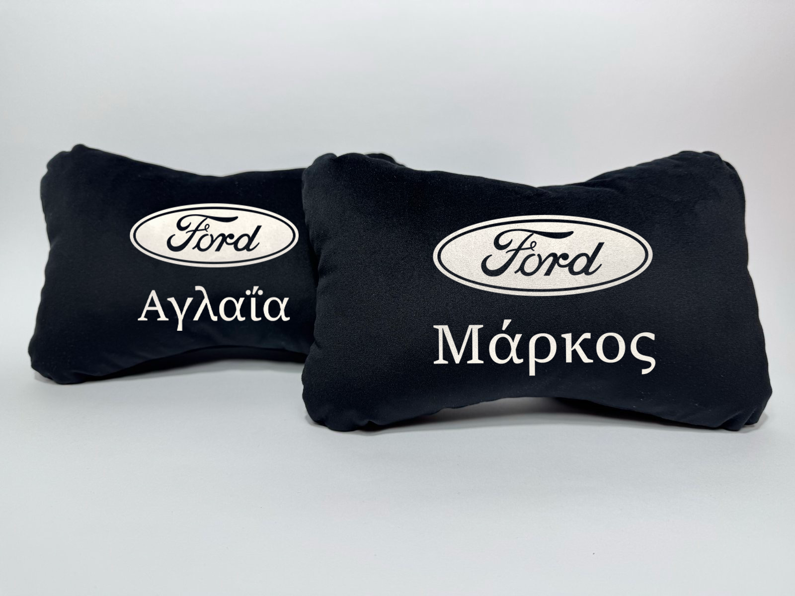 Χειροποίητα μαξιλάρια κεφαλιού FORD - μαύρο σουέτ