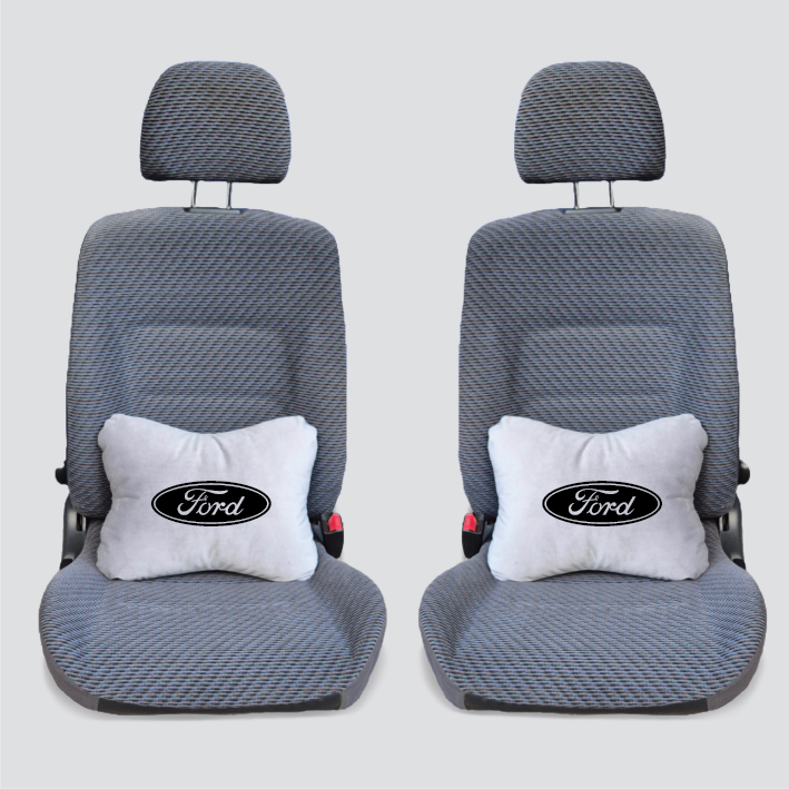 Χειροποίητα μαξιλάρια οσφυϊκής μοίρας FORD - γκρι σουέτ