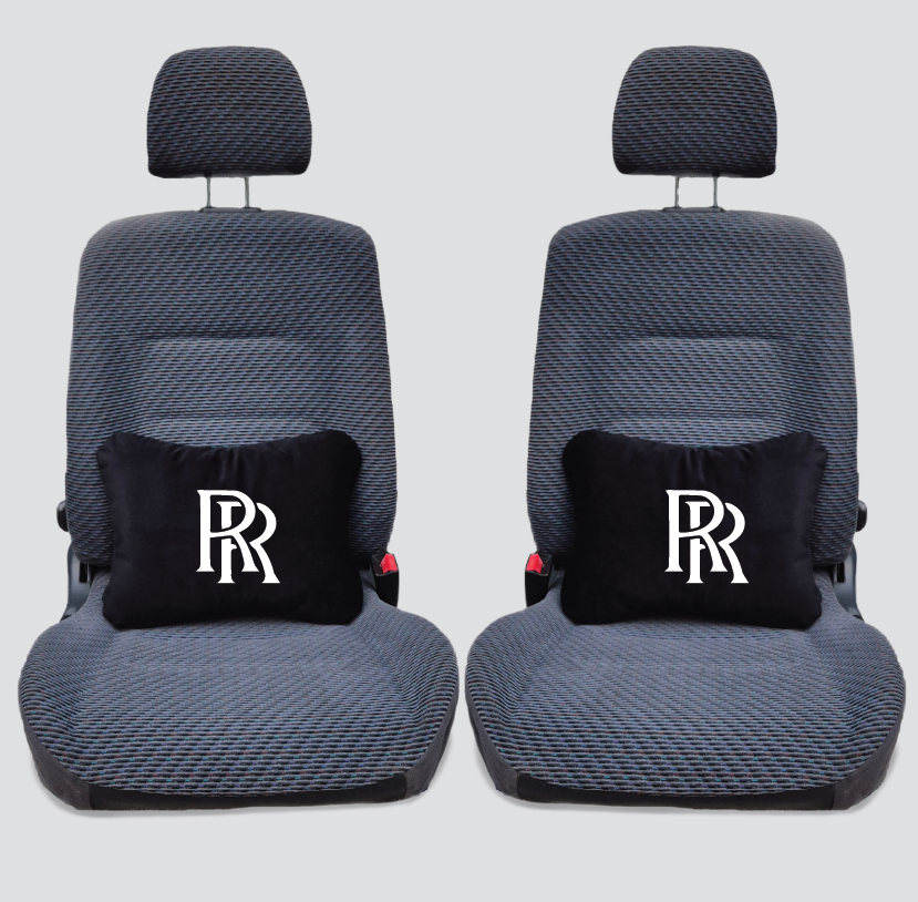 Χειροποίητα μαξιλάρια οσφυϊκής μοίρας ROLLS-ROYCE - μαύρο σουέτ