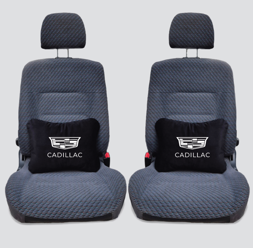 Χειροποίητα μαξιλάρια οσφυϊκής μοίρας CADILLAC - μαύρο σουέτ