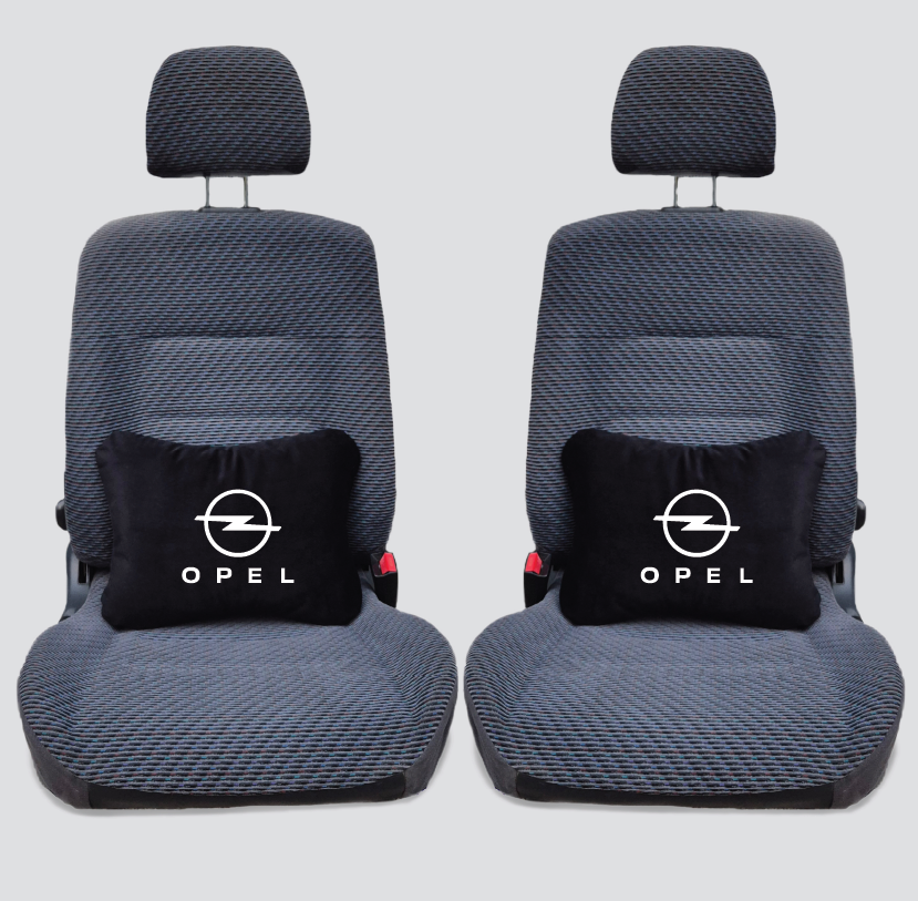 Χειροποίητα μαξιλάρια οσφυϊκής μοίρας OPEL - μαύρο σουέτ