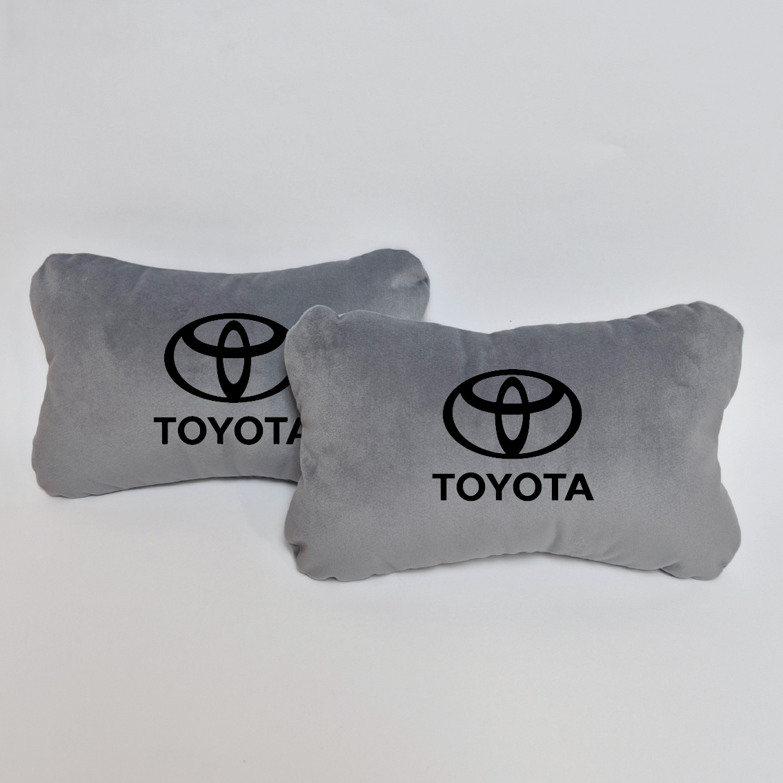 Χειροποίητα μαξιλάρια κεφαλιού TOYOTA - γκρι σουέτ