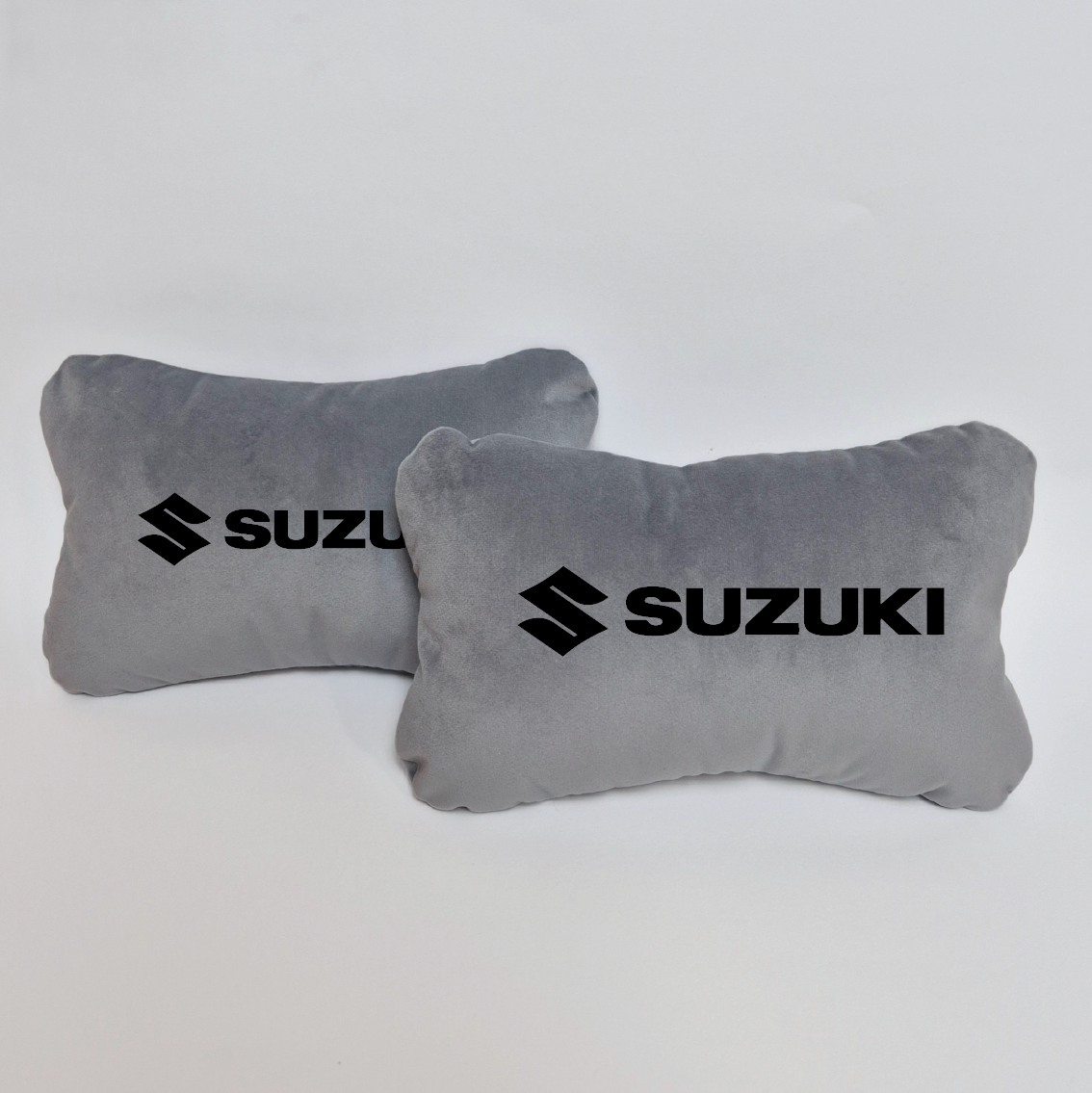 Χειροποίητα μαξιλάρια κεφαλιού SUZUKI MODEL 1 - γκρι σουέτ