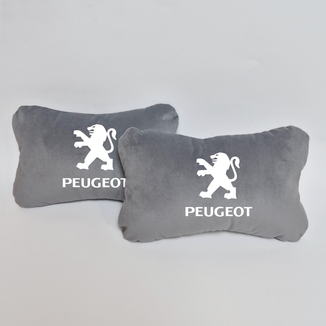 Χειροποίητα μαξιλάρια κεφαλιού PEUGEOT MODEL 1 - γκρι σουέτ