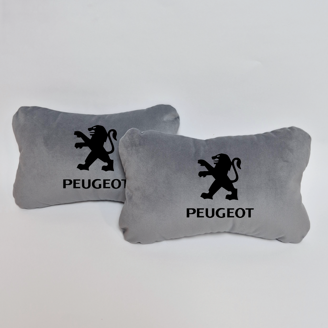 Χειροποίητα μαξιλάρια κεφαλιού PEUGEOT MODEL 1 - γκρι σουέτ