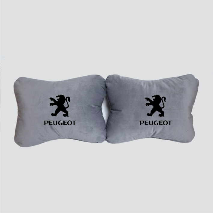 Χειροποίητα μαξιλάρια οσφυϊκής μοίρας PEUGEOT MODEL 1 - γκρι σουέτ