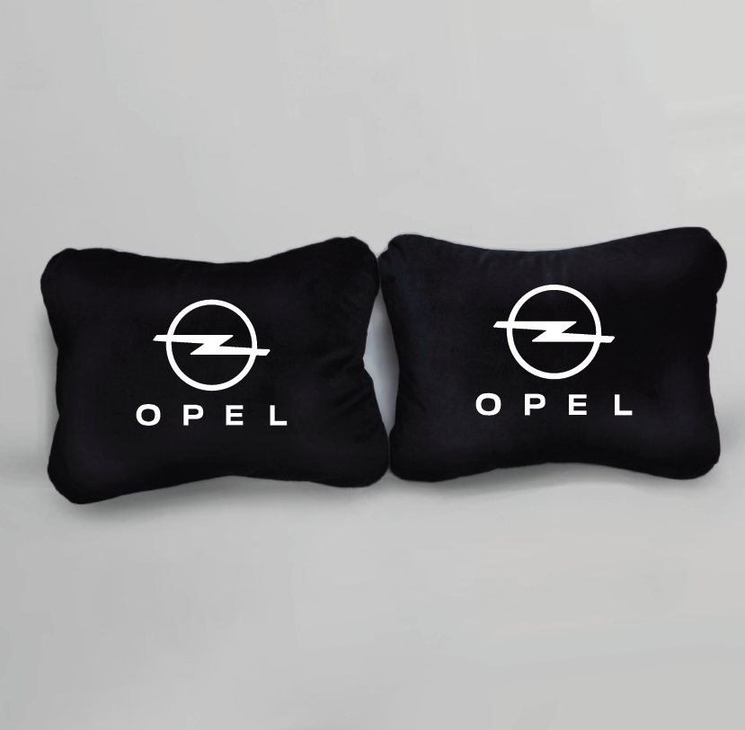 Χειροποίητα μαξιλάρια οσφυϊκής μοίρας OPEL - μαύρο σουέτ
