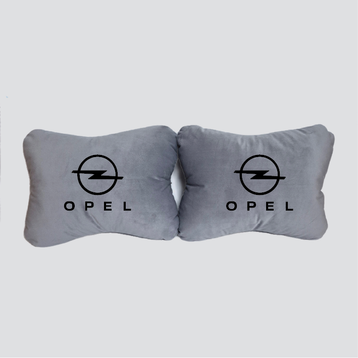 Χειροποίητα μαξιλάρια οσφυϊκής μοίρας OPEL - γκρι σουέτ