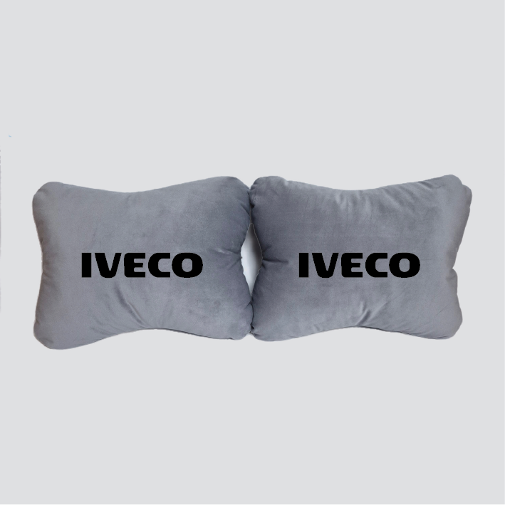 Χειροποίητα μαξιλάρια οσφυϊκής μοίρας IVECO MODEL 1 - γκρι σουέτ