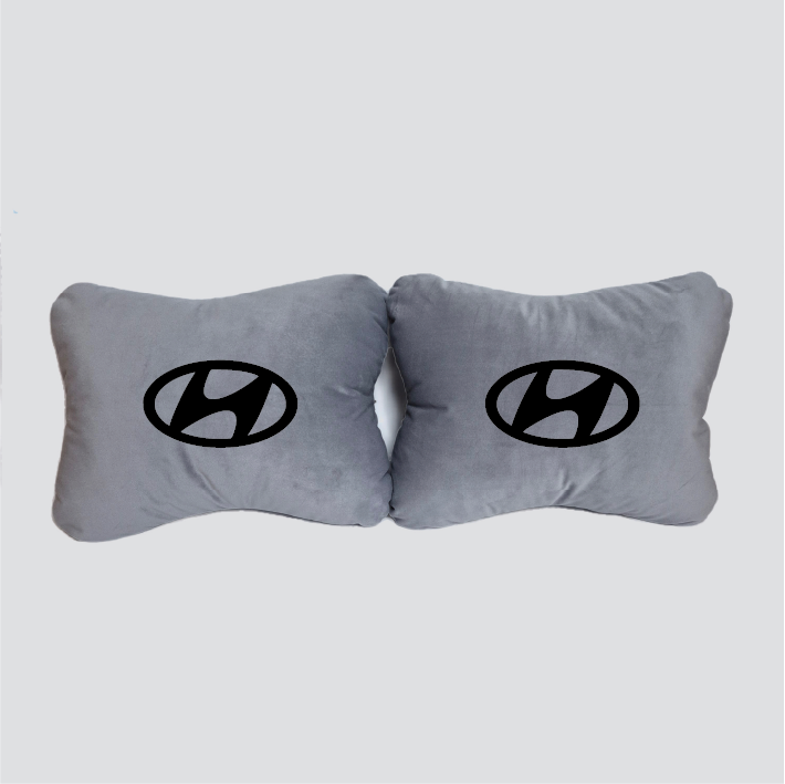 Χειροποίητα μαξιλάρια οσφυϊκής μοίρας HYUNDAI MODEL 1 - γκρι σουέτ