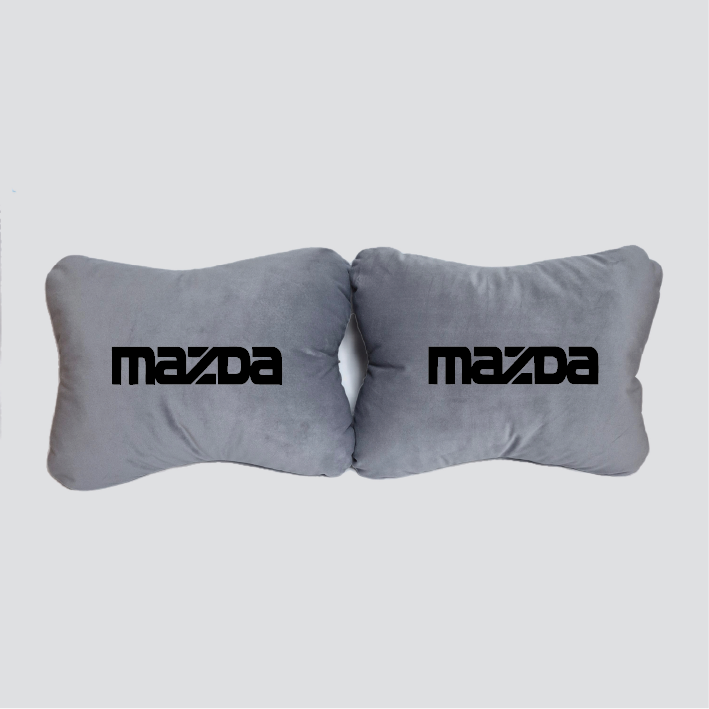 Χειροποίητα μαξιλάρια οσφυϊκής μοίρας MAZDA - γκρι σουέτ