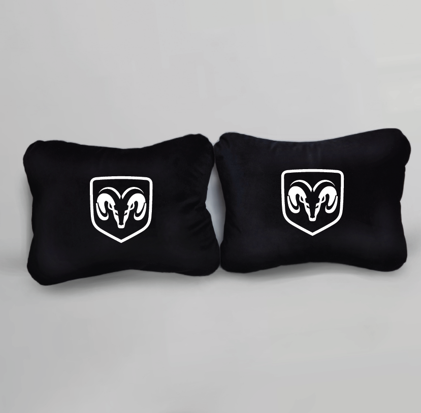 Χειροποίητα μαξιλάρια οσφυϊκής μοίρας DODGE - μαύρο σουέτ