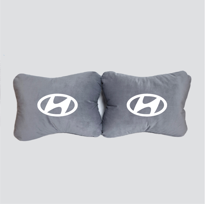 Χειροποίητα μαξιλάρια οσφυϊκής μοίρας HYUNDAI MODEL 1 - γκρι σουέτ