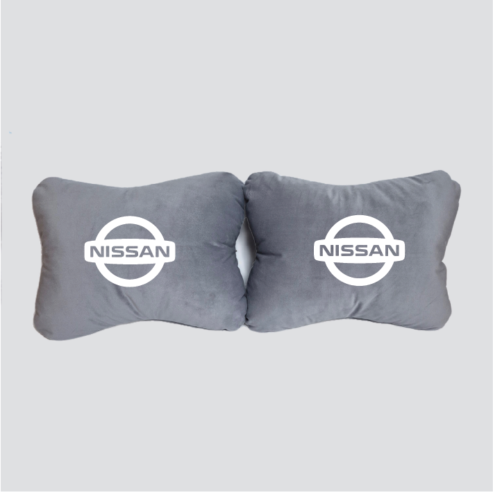 Χειροποίητα μαξιλάρια οσφυϊκής μοίρας NISSAN - γκρι σουέτ