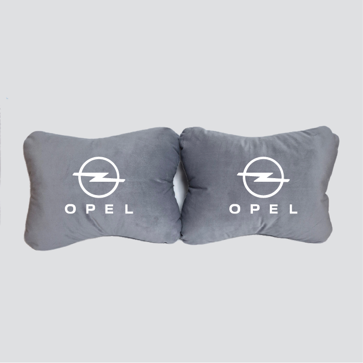 Χειροποίητα μαξιλάρια οσφυϊκής μοίρας OPEL - γκρι σουέτ
