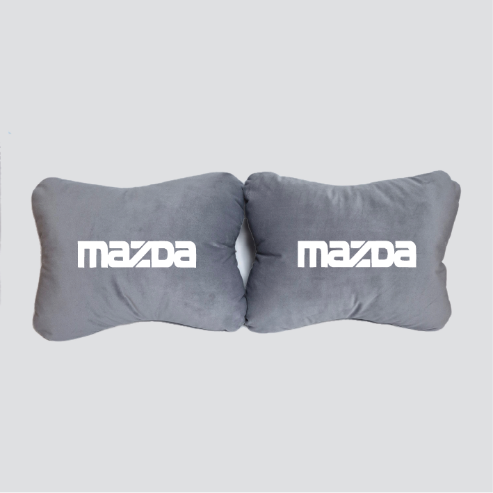 Χειροποίητα μαξιλάρια οσφυϊκής μοίρας MAZDA - γκρι σουέτ