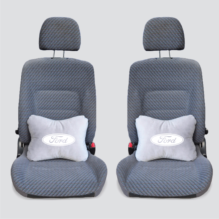 Χειροποίητα μαξιλάρια οσφυϊκής μοίρας FORD - γκρι σουέτ