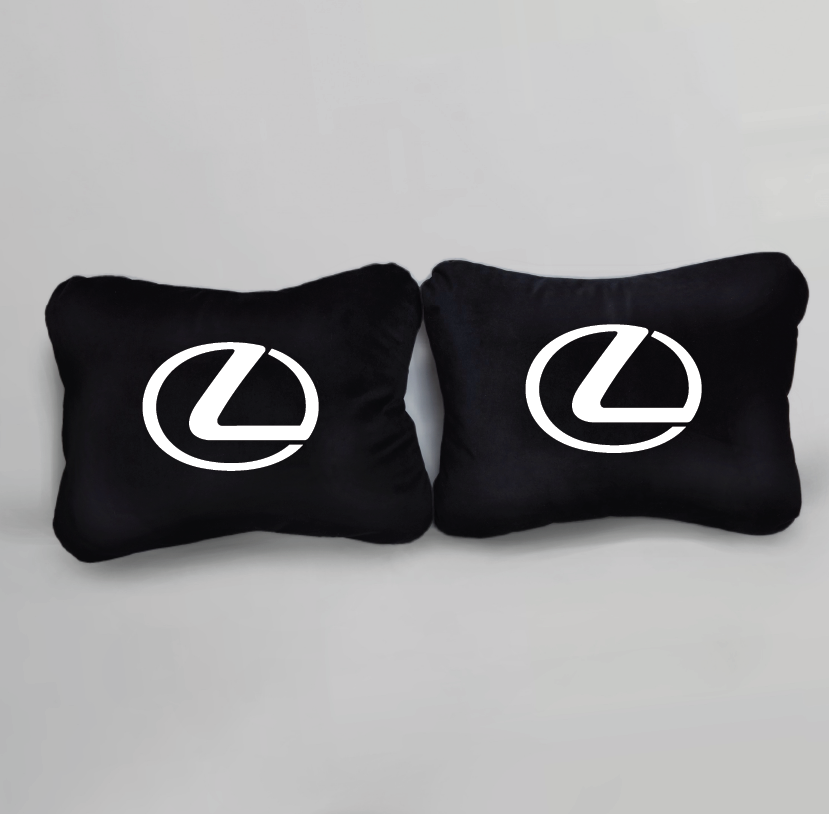 Χειροποίητα μαξιλάρια οσφυϊκής μοίρας LEXUS - μαύρο σουέτ