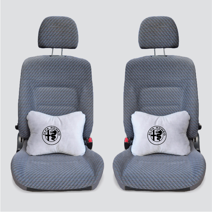 Χειροποίητα μαξιλάρια οσφυϊκής μοίρας ALFA ROMEO - γκρι σουέτ