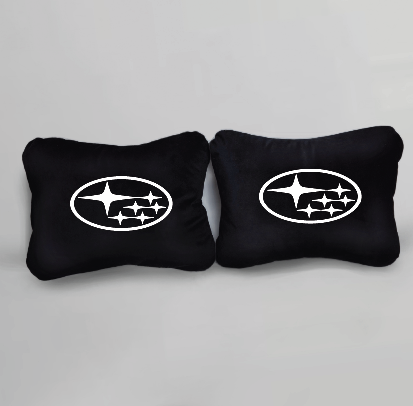 Χειροποίητα μαξιλάρια οσφυϊκής μοίρας SUBARU - μαύρο σουέτ