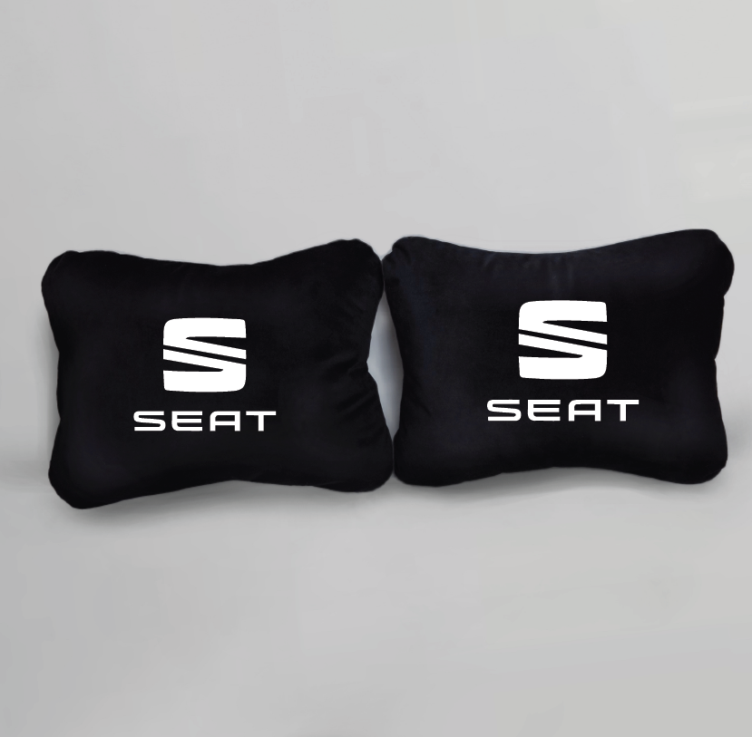 Χειροποίητα μαξιλάρια οσφυϊκής μοίρας SEAT - μαύρο σουέτ