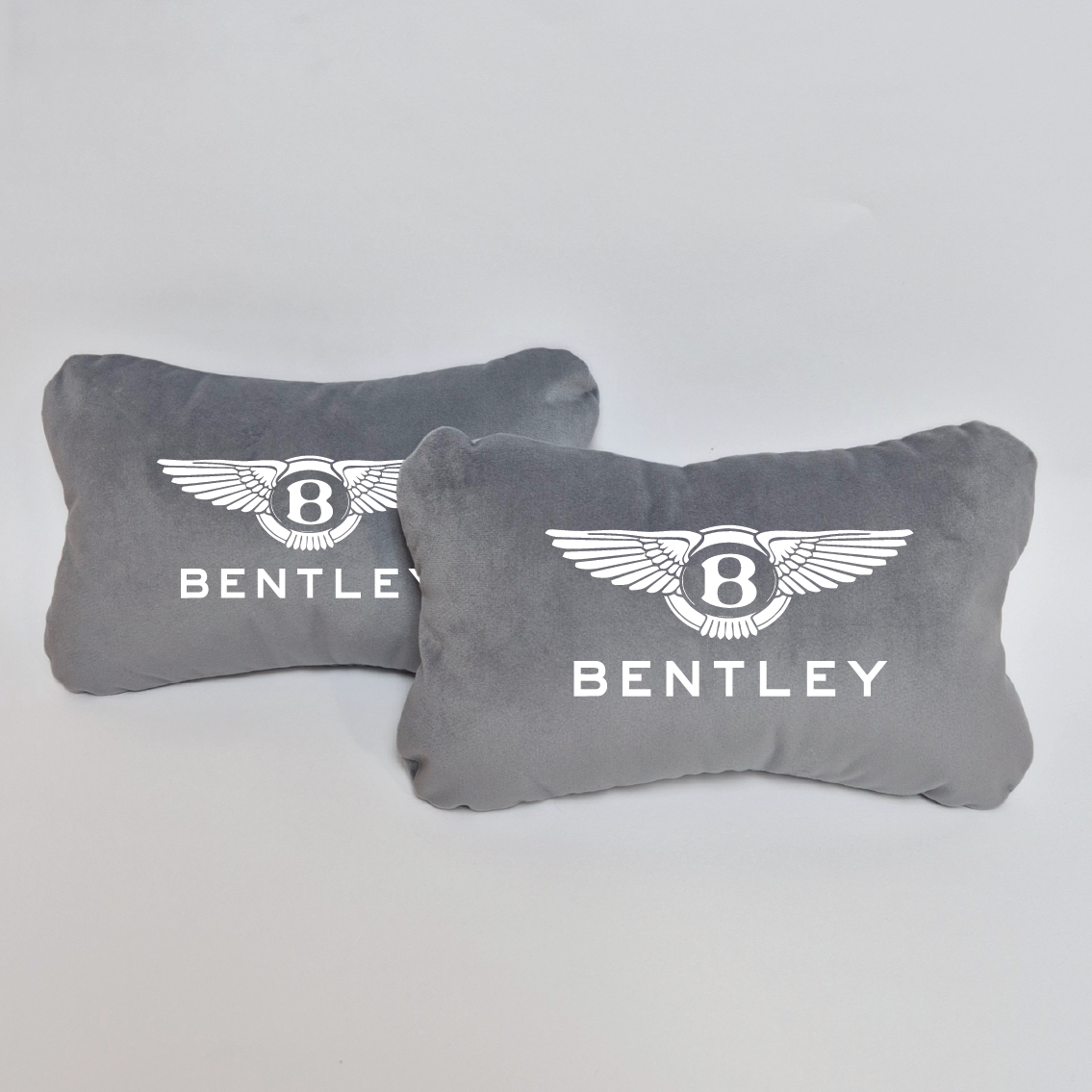 Χειροποίητα μαξιλάρια κεφαλιού BENTLEY - γκρι σουέτ