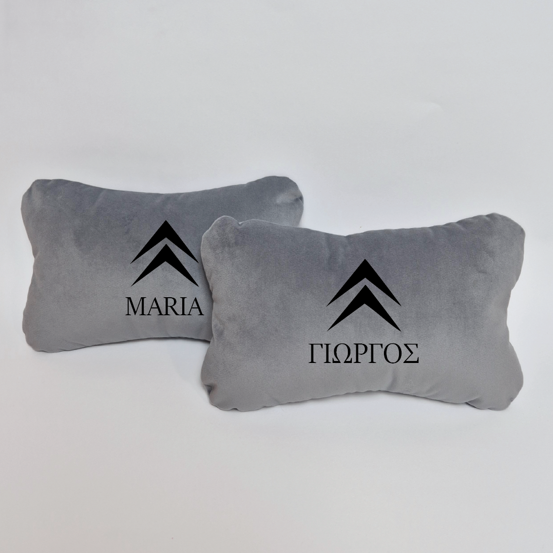 Χειροποίητα μαξιλάρια κεφαλιού CITROEN MODEL 2 - γκρι σουέτ