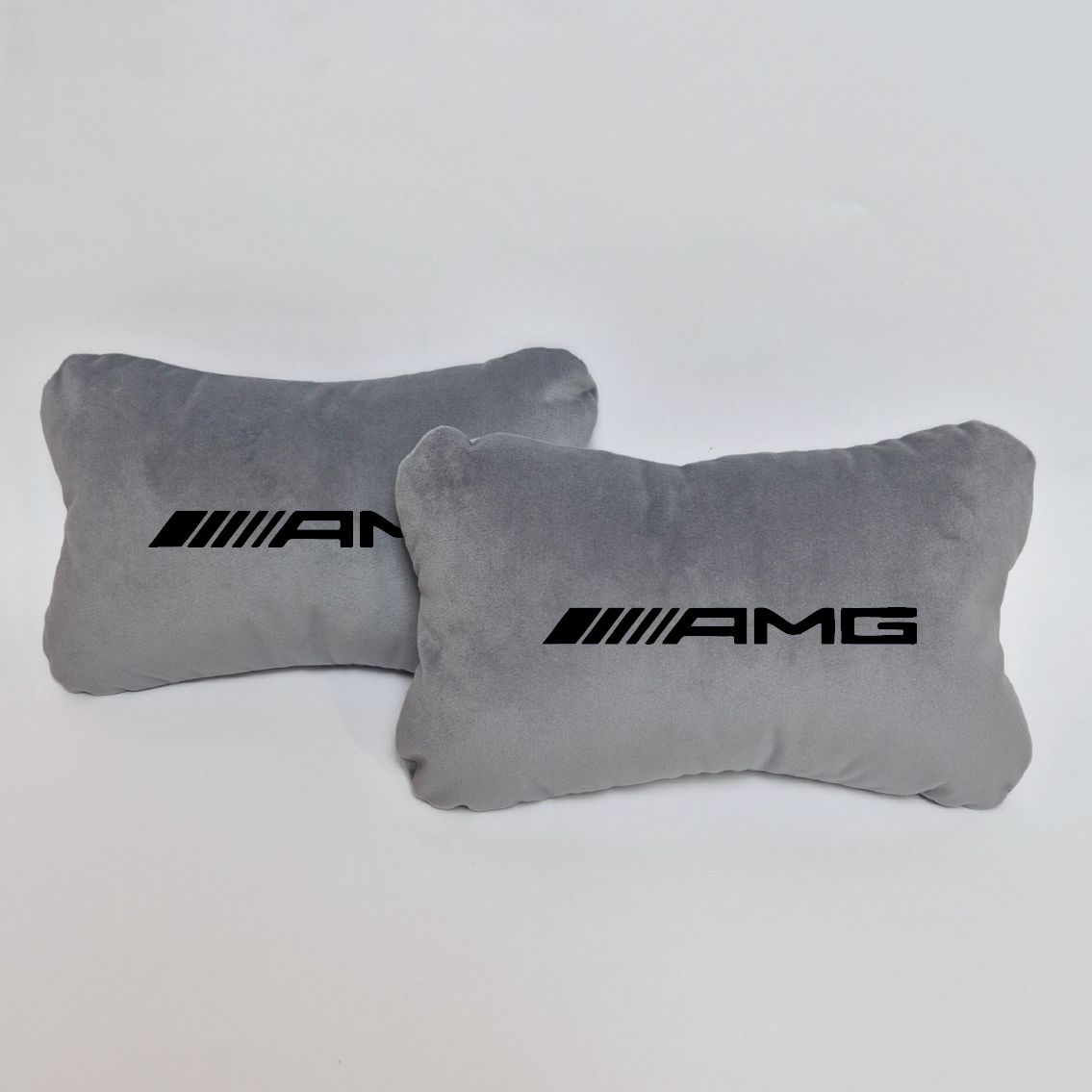 Χειροποίητα μαξιλάρια κεφαλιού AMG - γκρι σουέτ