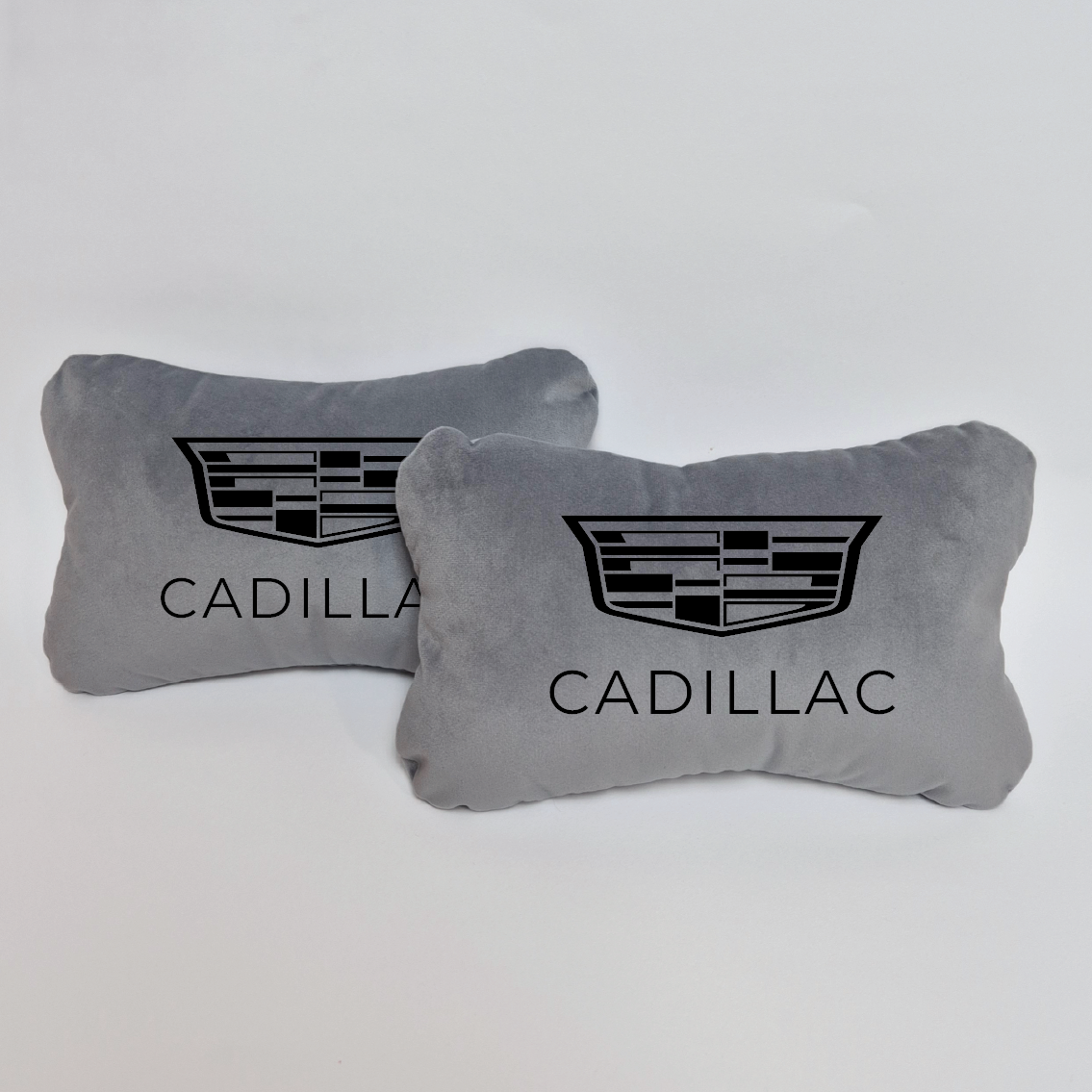 Χειροποίητα μαξιλάρια κεφαλιού CADILLAC - γκρι σουέτ
