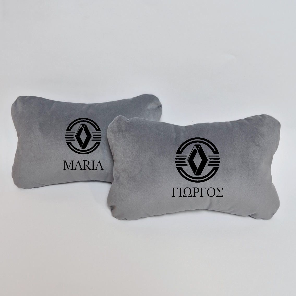 Χειροποίητα μαξιλάρια κεφαλιού RENAULT MODEL 1 - γκρι σουέτ