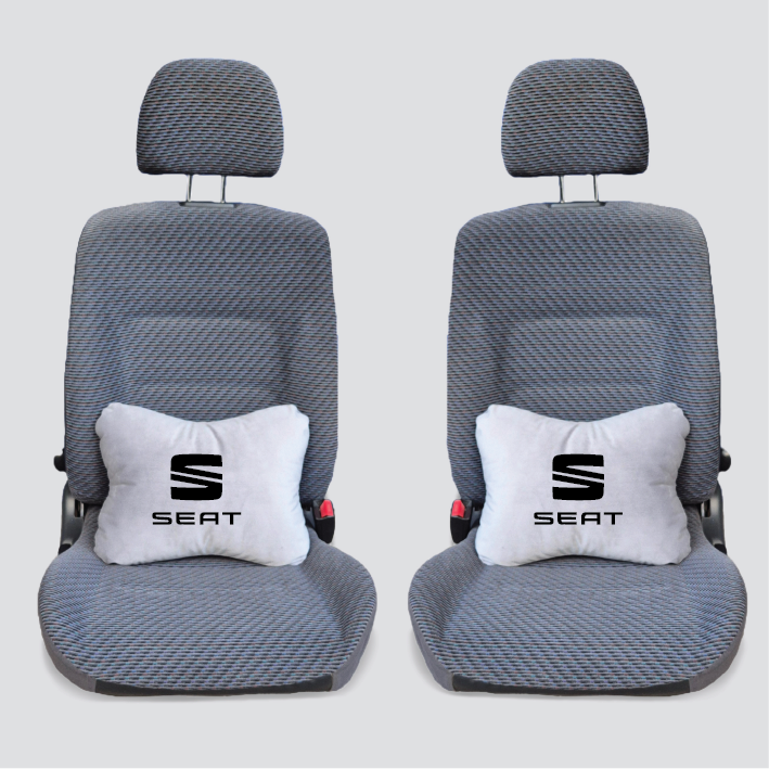 Χειροποίητα μαξιλάρια οσφυϊκής μοίρας SEAT - γκρι σουέτ