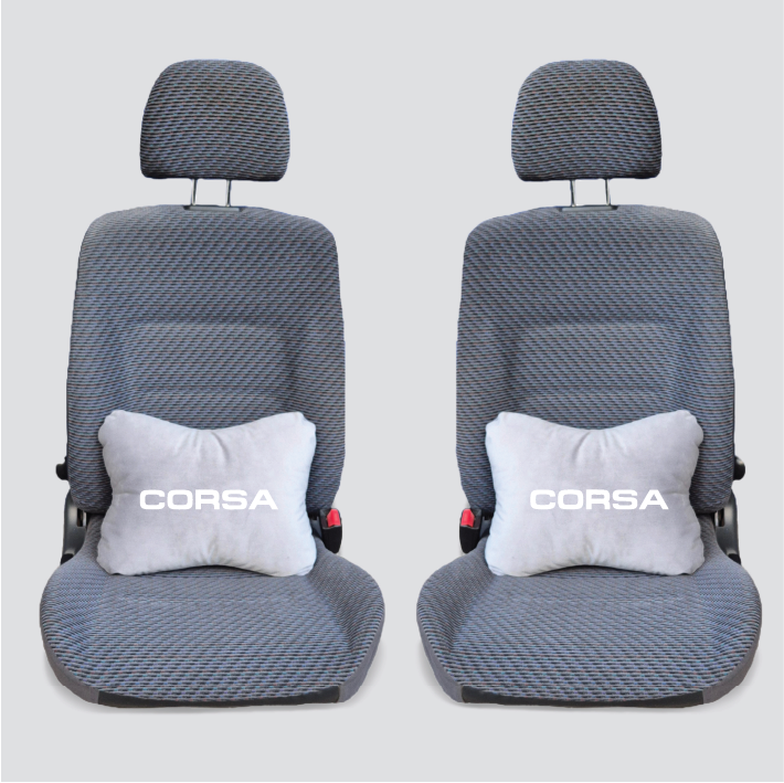 Χειροποίητα μαξιλάρια οσφυϊκής μοίρας OPEL CORSA - γκρι σουέτ