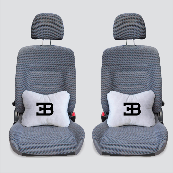 Χειροποίητα μαξιλάρια οσφυϊκής μοίρας BUGATTI - γκρι σουέτ