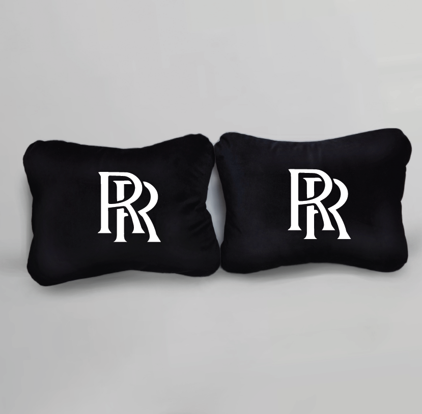 Χειροποίητα μαξιλάρια οσφυϊκής μοίρας ROLLS-ROYCE - μαύρο σουέτ