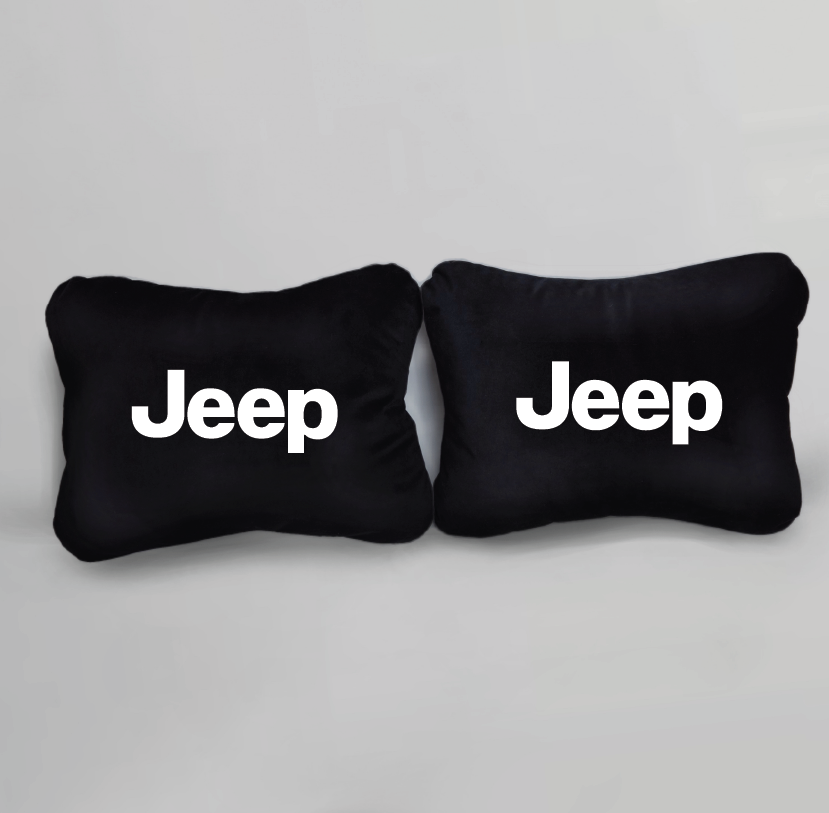 Χειροποίητα μαξιλάρια οσφυϊκής μοίρας JEEP - μαύρο σουέτ