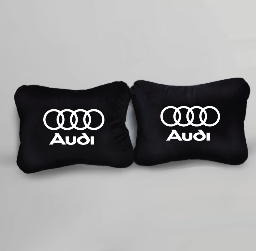 Χειροποίητα μαξιλάρια οσφυϊκής μοίρας AUDI - μαύρο σουέτ