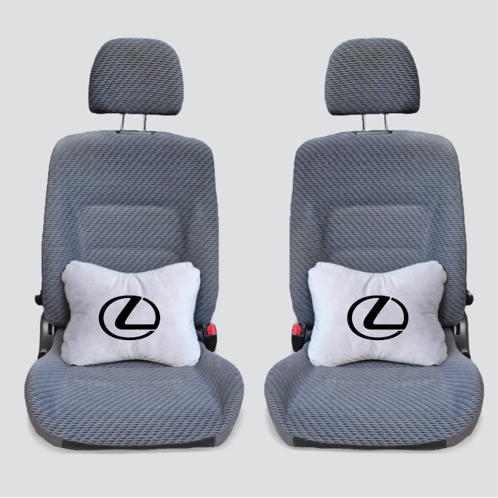 Χειροποίητα μαξιλάρια οσφυϊκής μοίρας LEXUS - γκρι σουέτ