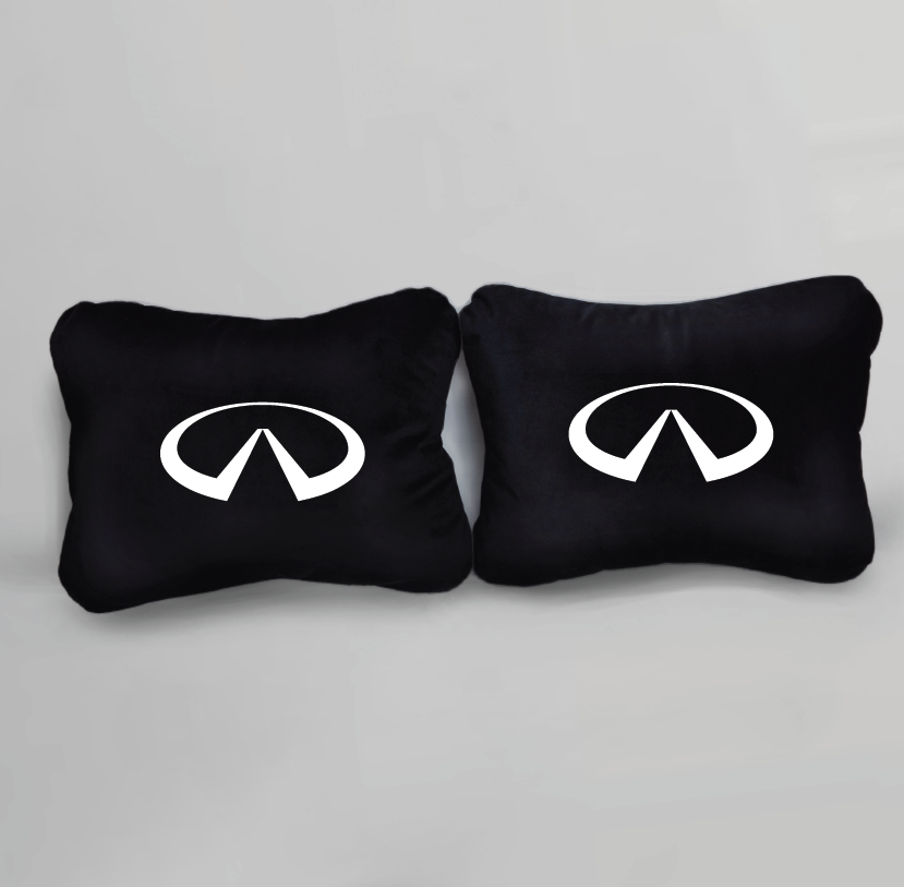 Χειροποίητα μαξιλάρια οσφυϊκής μοίρας INFINITI - μαύρο σουέτ