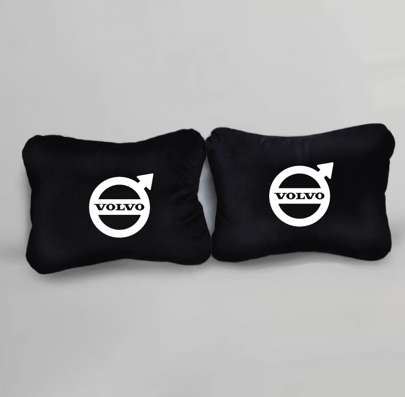 Χειροποίητα μαξιλάρια οσφυϊκής μοίρας VOLVO - μαύρο σουέτ