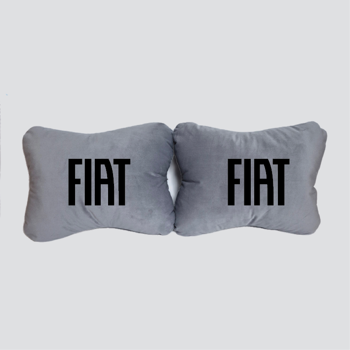 Χειροποίητα μαξιλάρια οσφυϊκής μοίρας FIAT - γκρι σουέτ