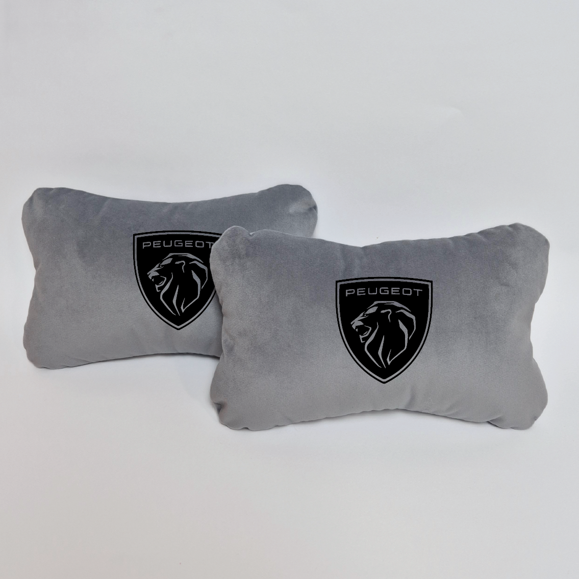 Χειροποίητα μαξιλάρια κεφαλιού PEUGEOT MODEL 2 - γκρι σουέτ