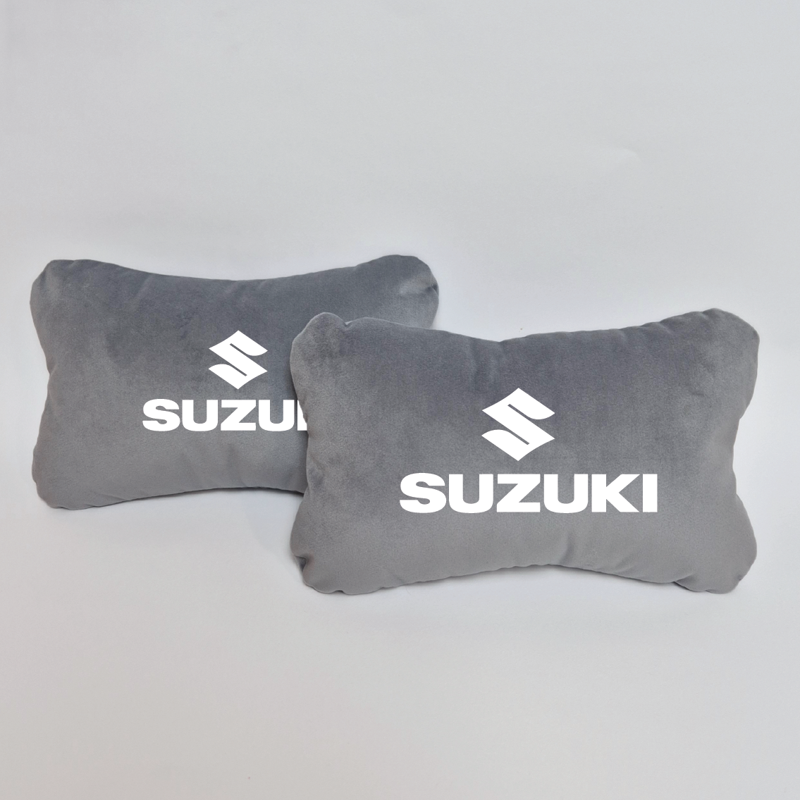 Χειροποίητα μαξιλάρια κεφαλιού SUZUKI MODEL 2 - γκρι σουέτ