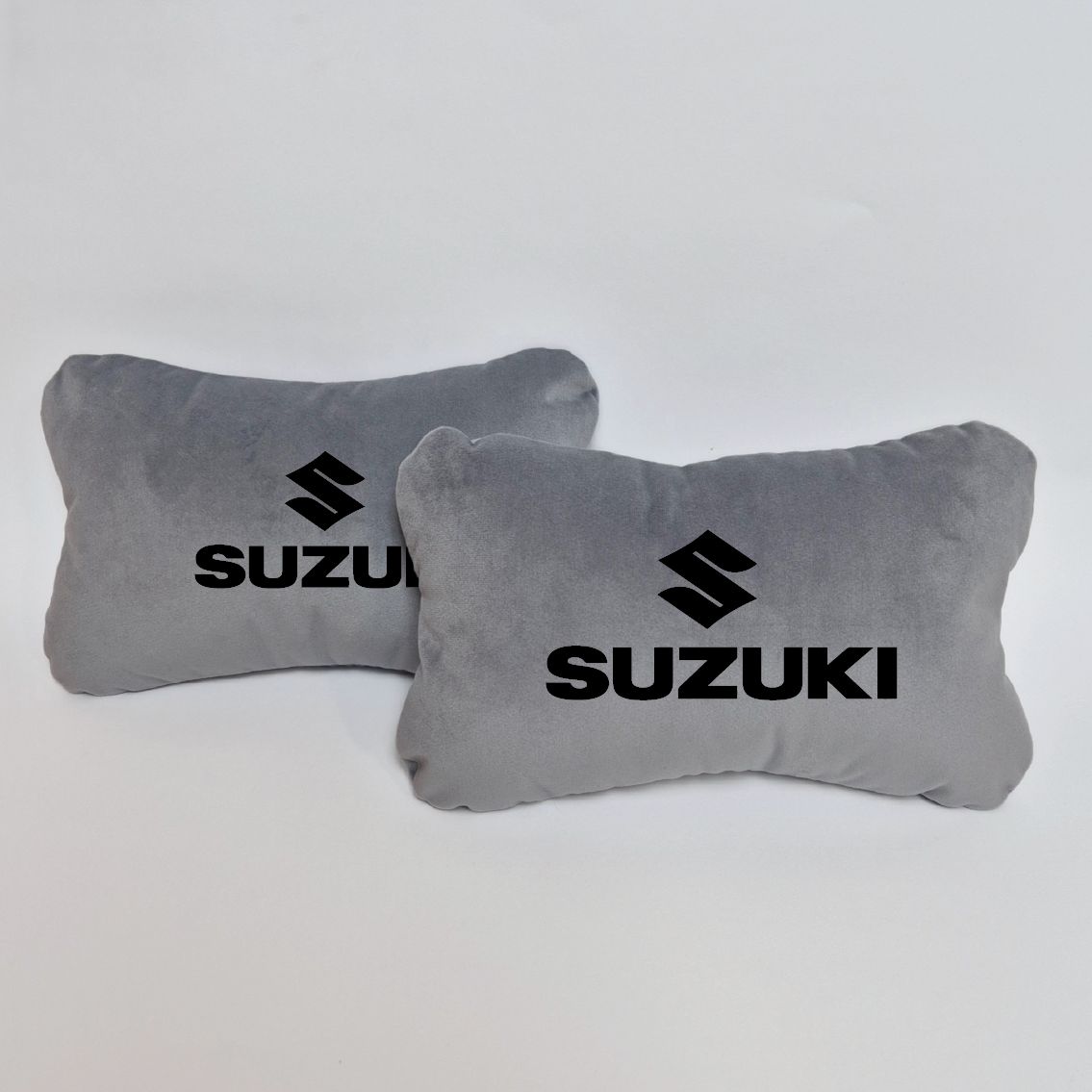 Χειροποίητα μαξιλάρια κεφαλιού SUZUKI MODEL 2 - γκρι σουέτ
