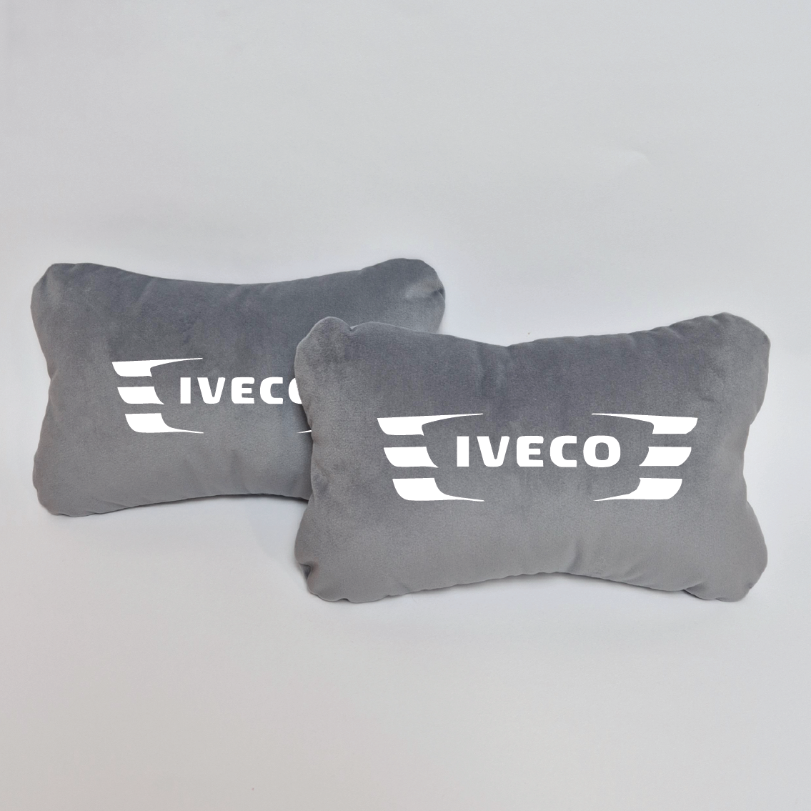 Χειροποίητα μαξιλάρια κεφαλιού IVECO MODEL 2 - γκρι σουέτ