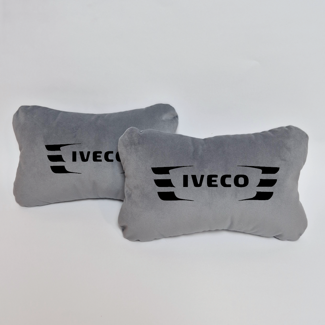 Χειροποίητα μαξιλάρια κεφαλιού IVECO MODEL 2 - γκρι σουέτ
