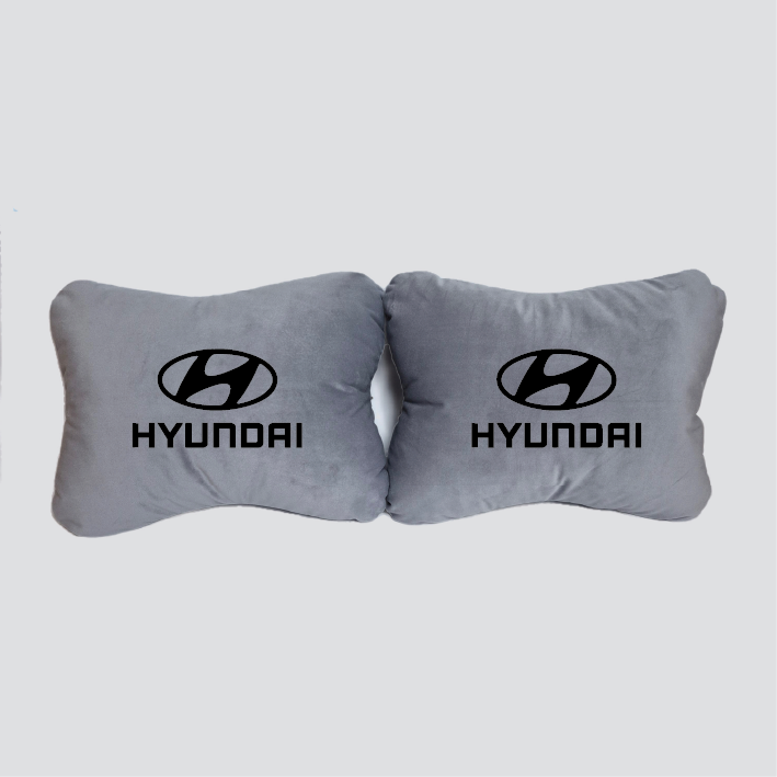 Χειροποίητα μαξιλάρια οσφυϊκής μοίρας HYUNDAI MODEL 2 - γκρι σουέτ