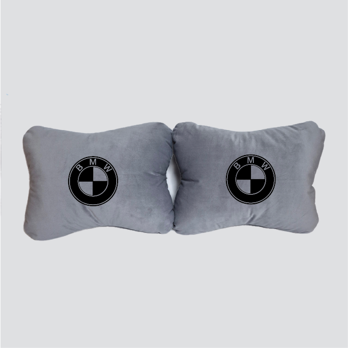 Χειροποίητα μαξιλάρια οσφυϊκής μοίρας BMW - γκρι σουέτ