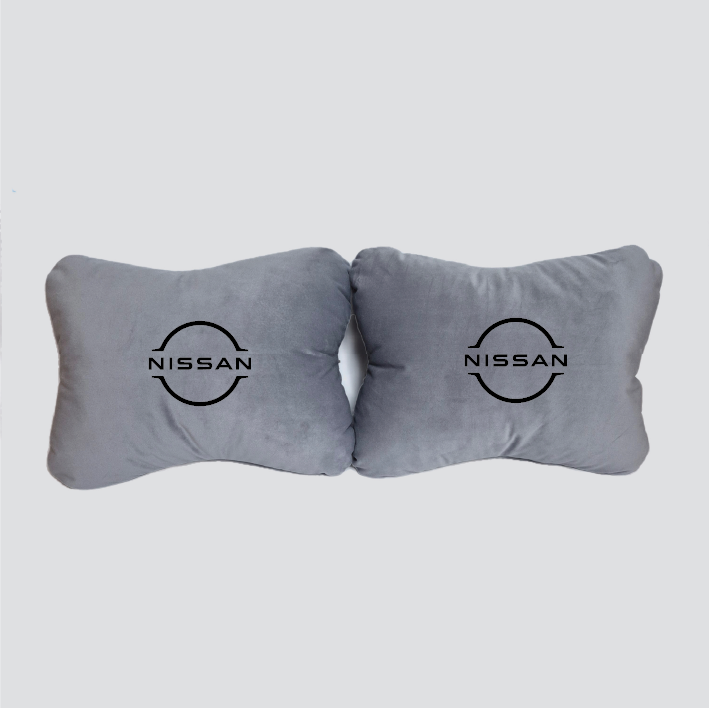 Χειροποίητα μαξιλάρια οσφυϊκής μοίρας NISSAN MODEL 2 - γκρι σουέτ