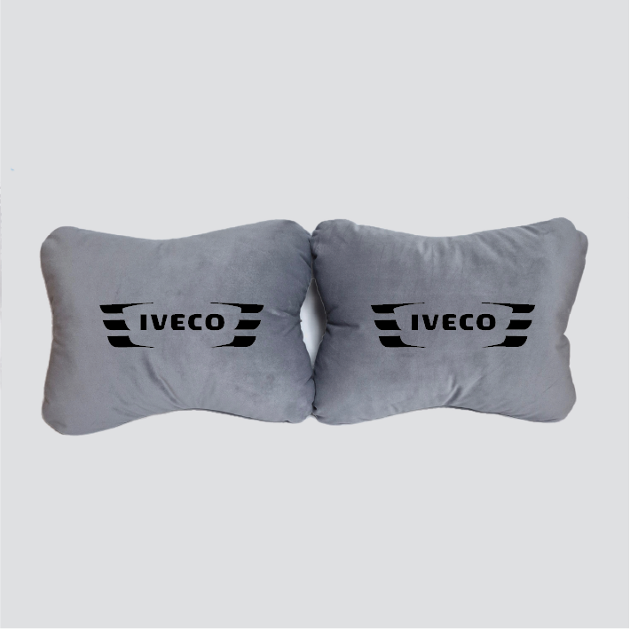 Χειροποίητα μαξιλάρια οσφυϊκής μοίρας IVECO MODEL 2 - γκρι σουέτ
